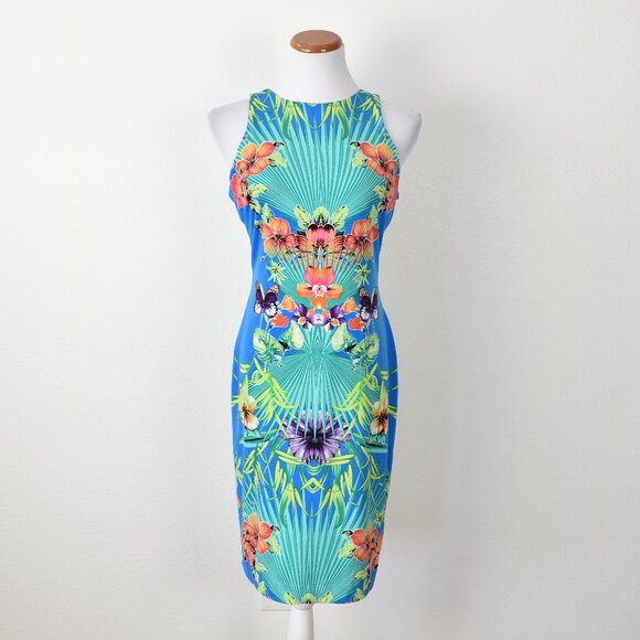 Cache Dresses & Skirts - Cache Tropical Floral Sheath Dress - M